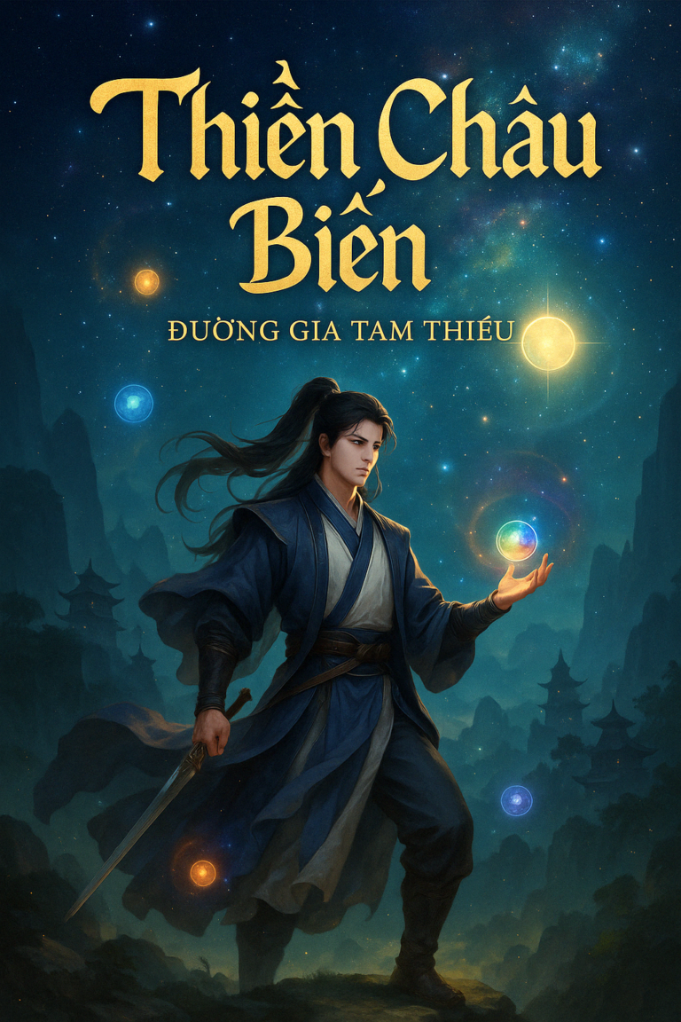 Ảnh bìa truyện Thiên Châu Biến của Đường Gia Tam Thiếu, mang đậm phong cách tiên hiệp huyền huyễn