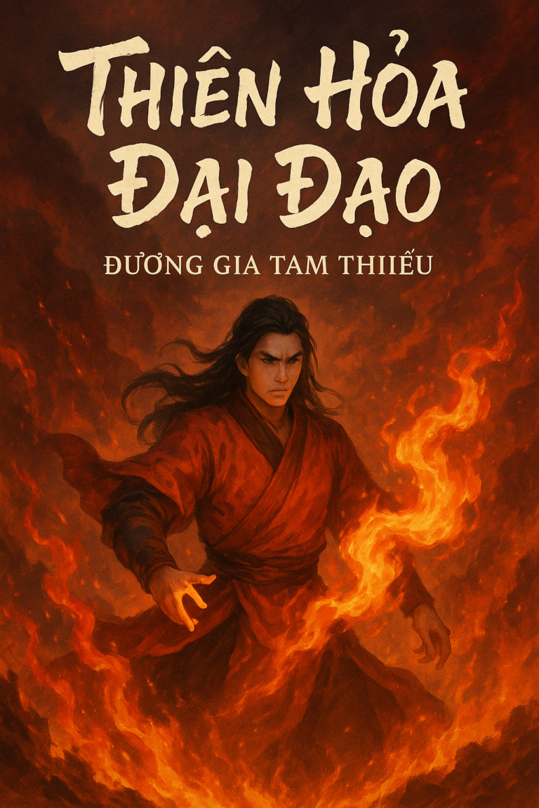 Bìa truyện Thiên Hỏa Đại Đạo - phong cách tiên hiệp rực lửa