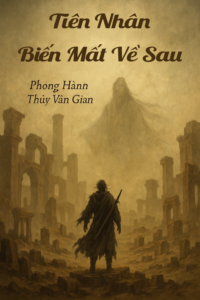 Ảnh bìa truyện Tiên Nhân Biến Mất Về Sau – nhân vật chính giữa cổ thành đổ nát, phong cách huyền huyễn cổ xưa