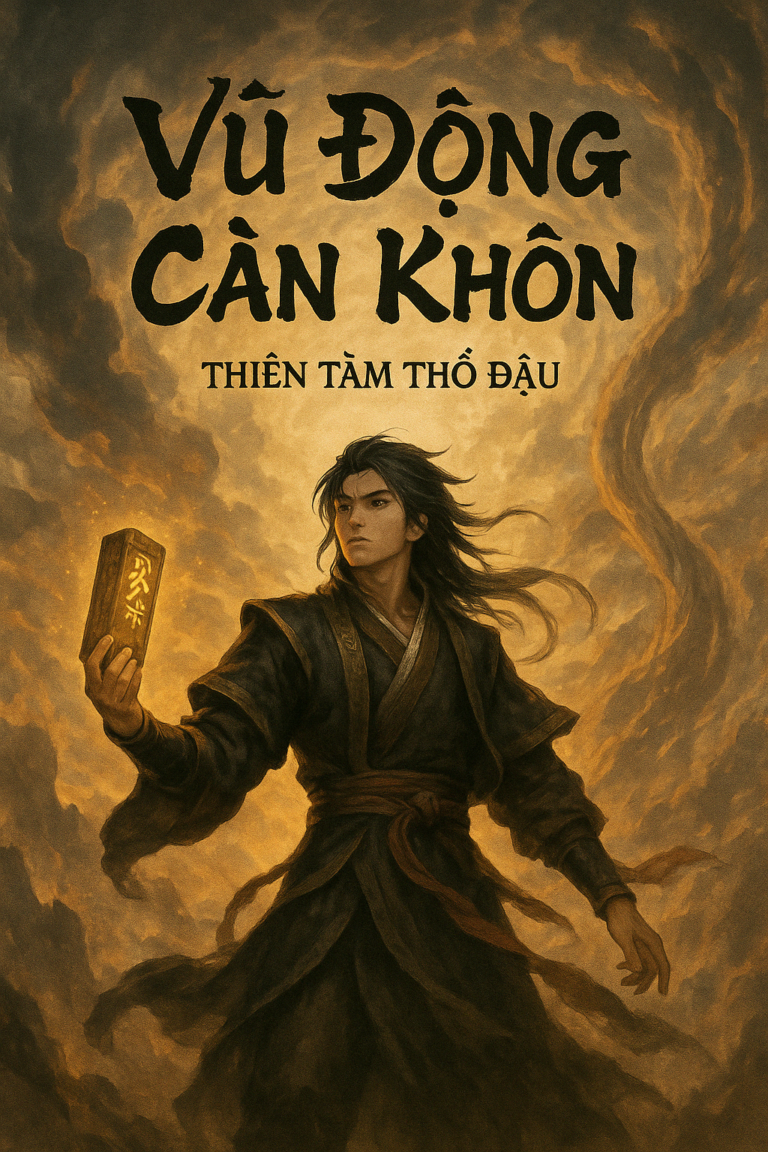 Bìa truyện Vũ Động Càn Khôn - Thiên Tằm Thổ Đậu, phong cách tiên hiệp, Lâm Động nắm giữ phù tổ